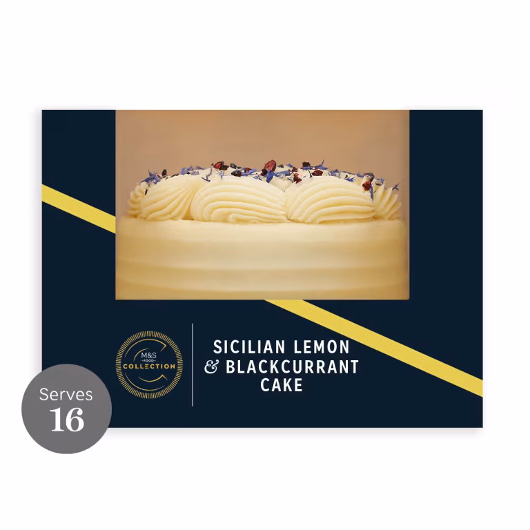 M&S Sicilian Lemon & Blackcurrant Cake