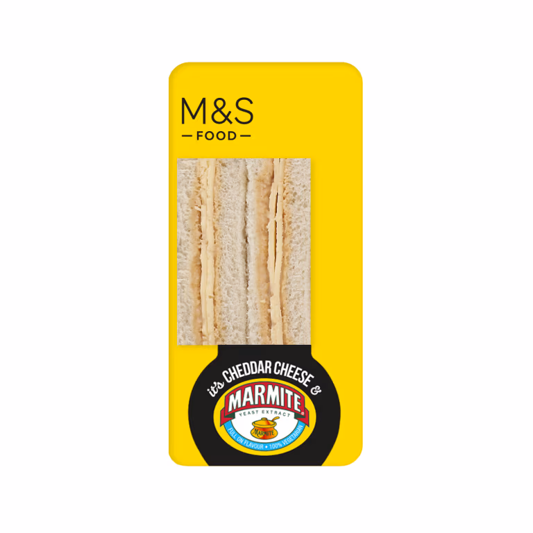 M&S Cheddar Cheese and Marmite Sandwich