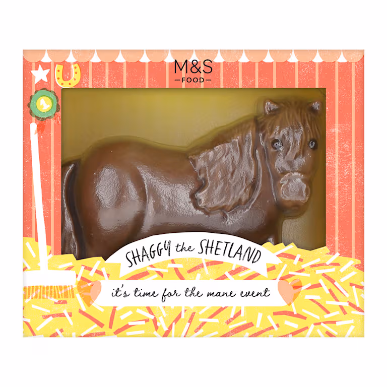 M&S Shaggy the Shetland Hollow Chocolate Figure