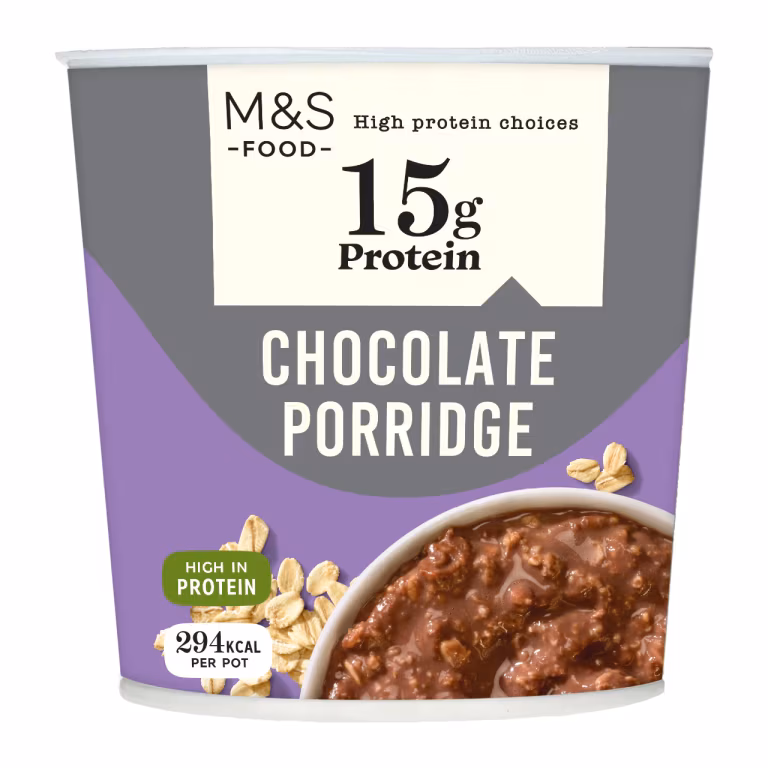 M&S High Protein Chocolate Porridge
