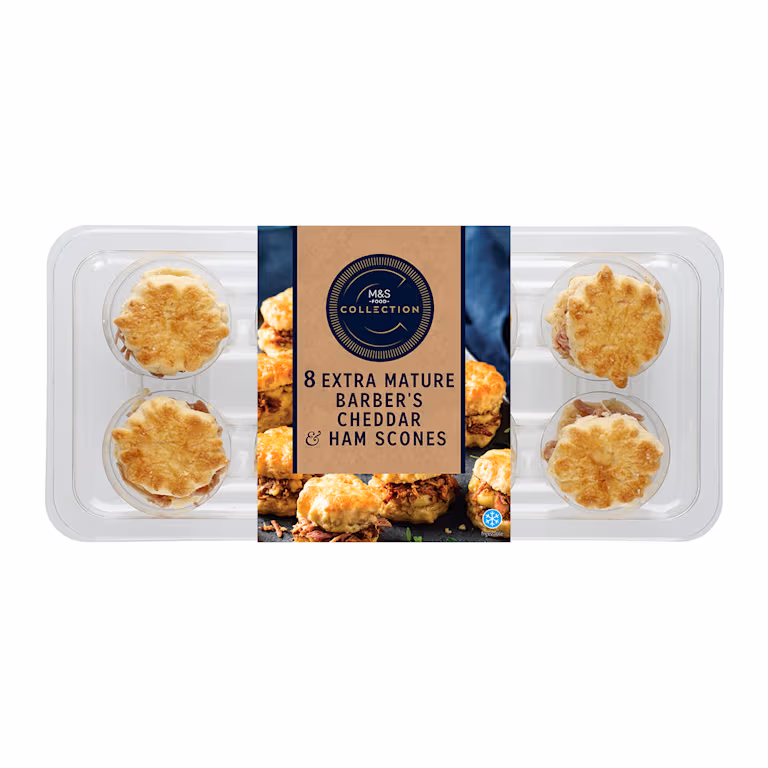 M&S Collection Extra Mature Barber's Cheddar and Ham Scones