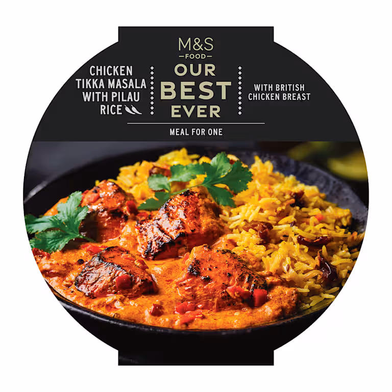 M&S Our Best Ever Chicken Tikka Masala and Pilau Rice