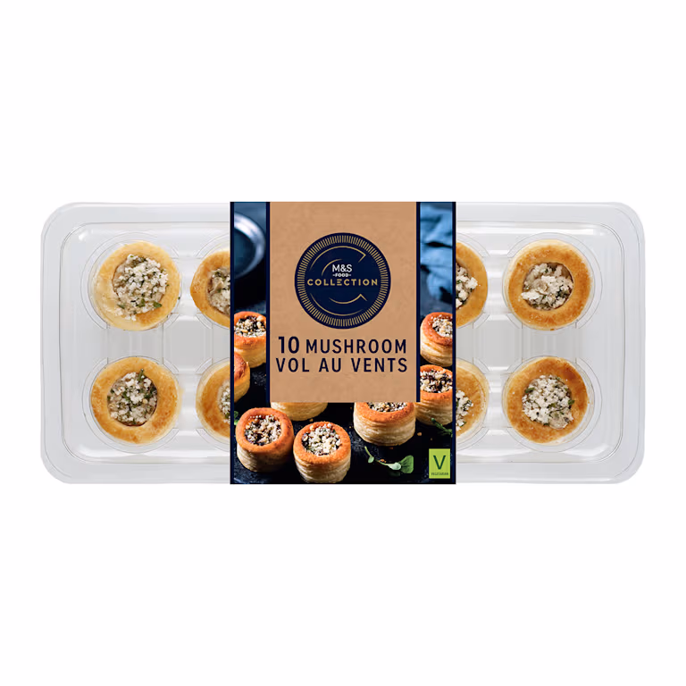 M&S 10 Mushroom Vol Au Vents