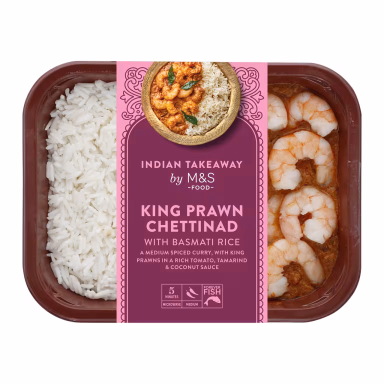 M&S King Prawn Chettinad with Basmati Rice
