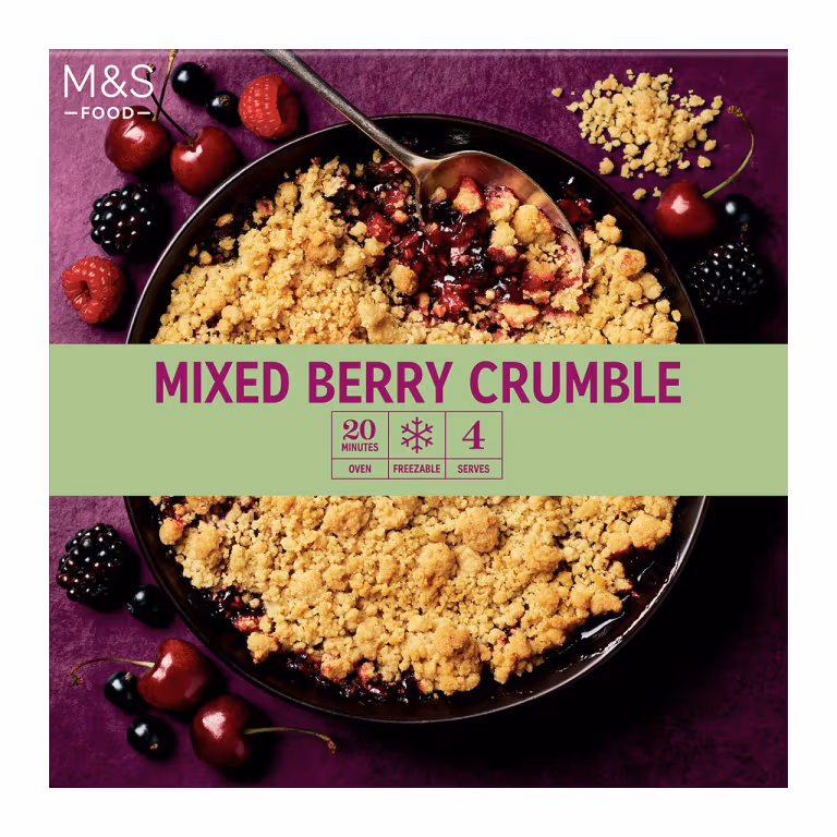 M&S Mixed Berry Crumble