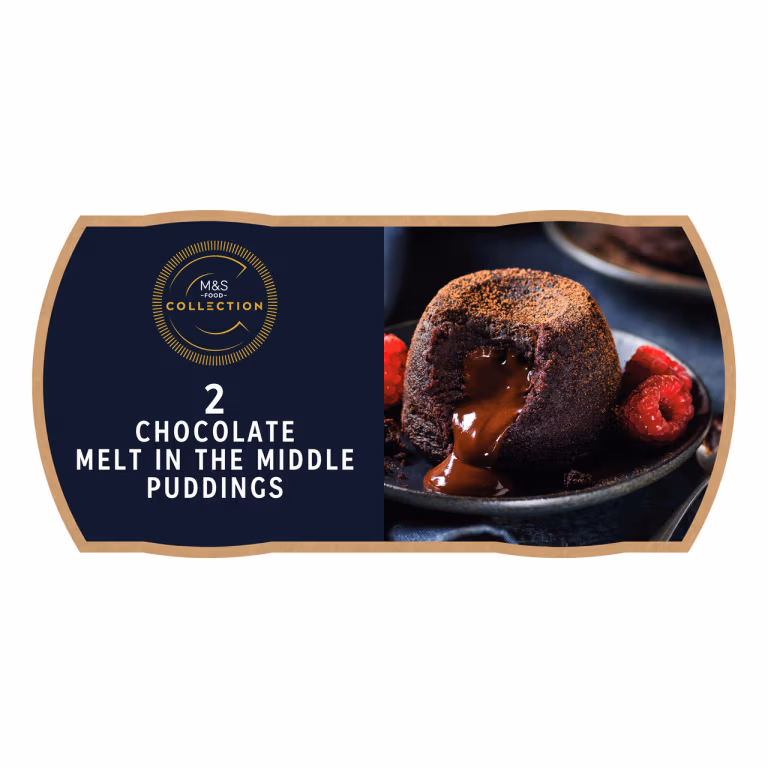 M&S Collection Chocolate Melt-in-the-Middle Puddings