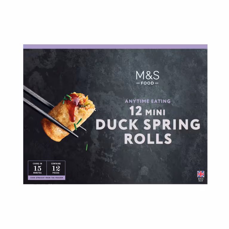 M&S 12 Mini Duck Spring Rolls