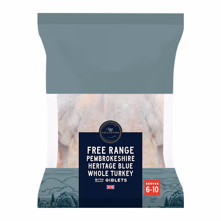 M&S Collection Free Range Pembrokeshire Heritage Blue Whole Turkey