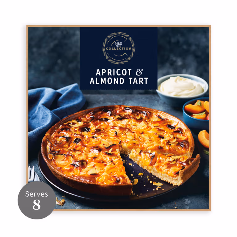 M&S Collection Hand Finished Apricot and Almond Tart