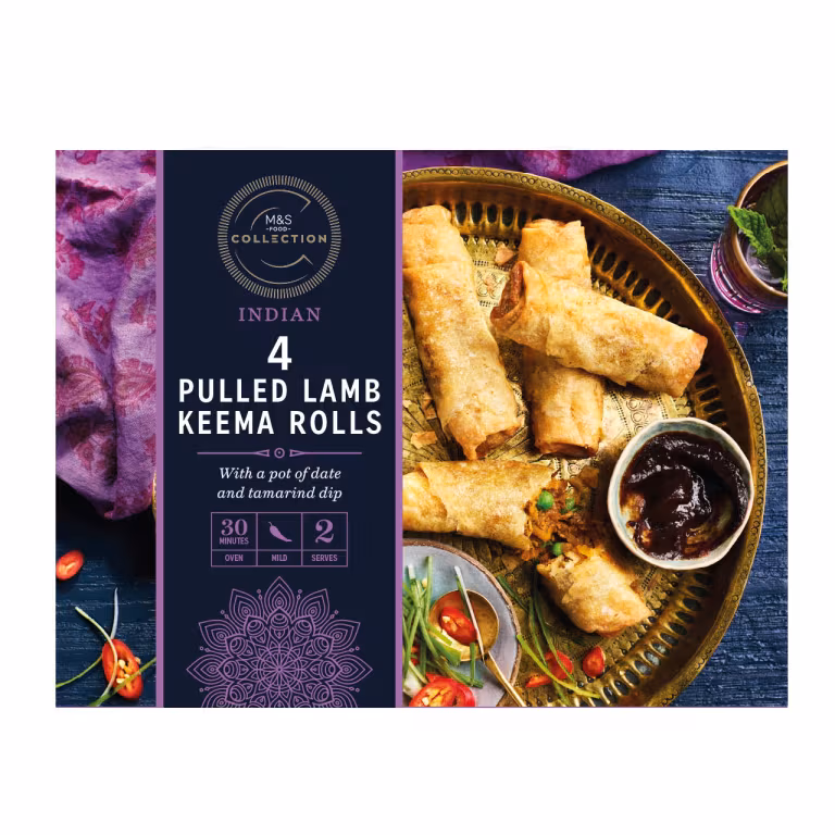M&S Collection Pulled Lamb Keema Rolls