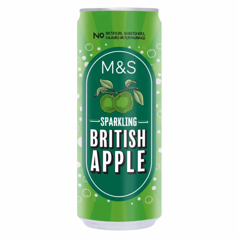 M&S Sparkling British Apple Spring Water