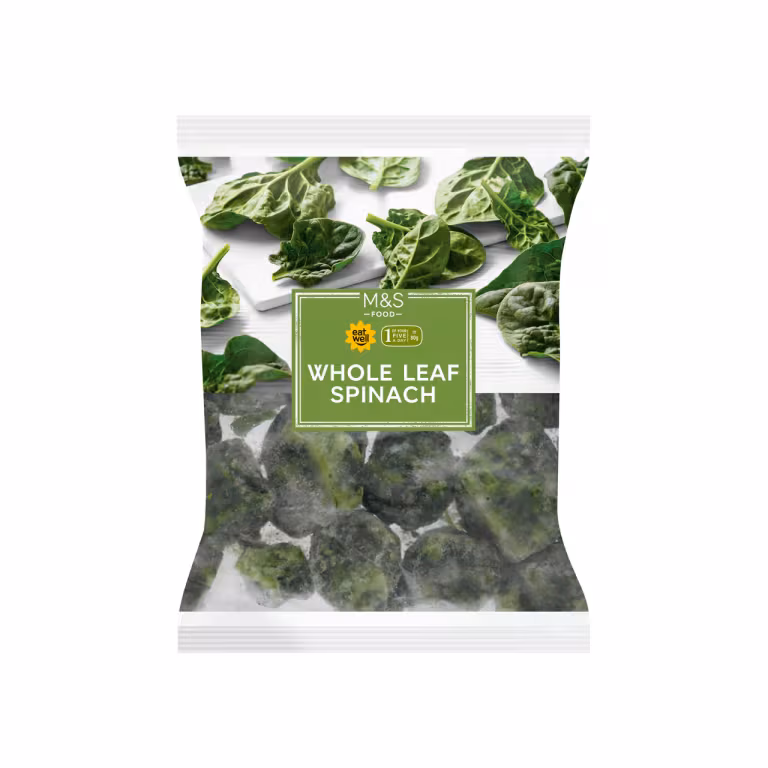M&S Whole Leaf Spinach