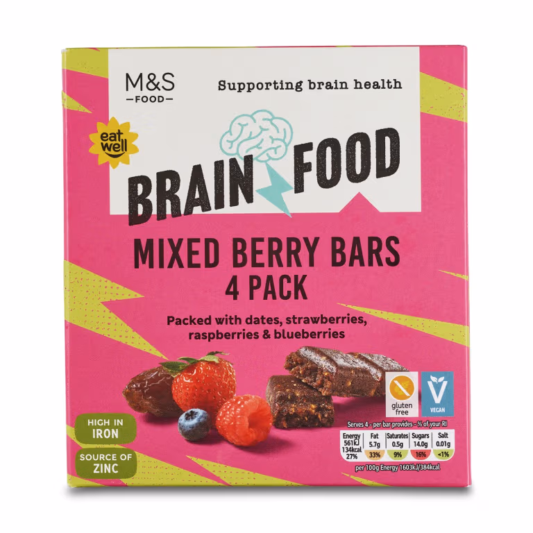 M&S Brain Food Mixed Berry Bars