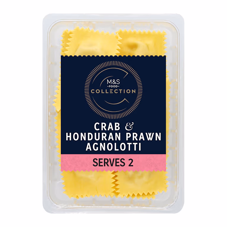 M&S Collection Crab and Honduran Prawn Agnolotti