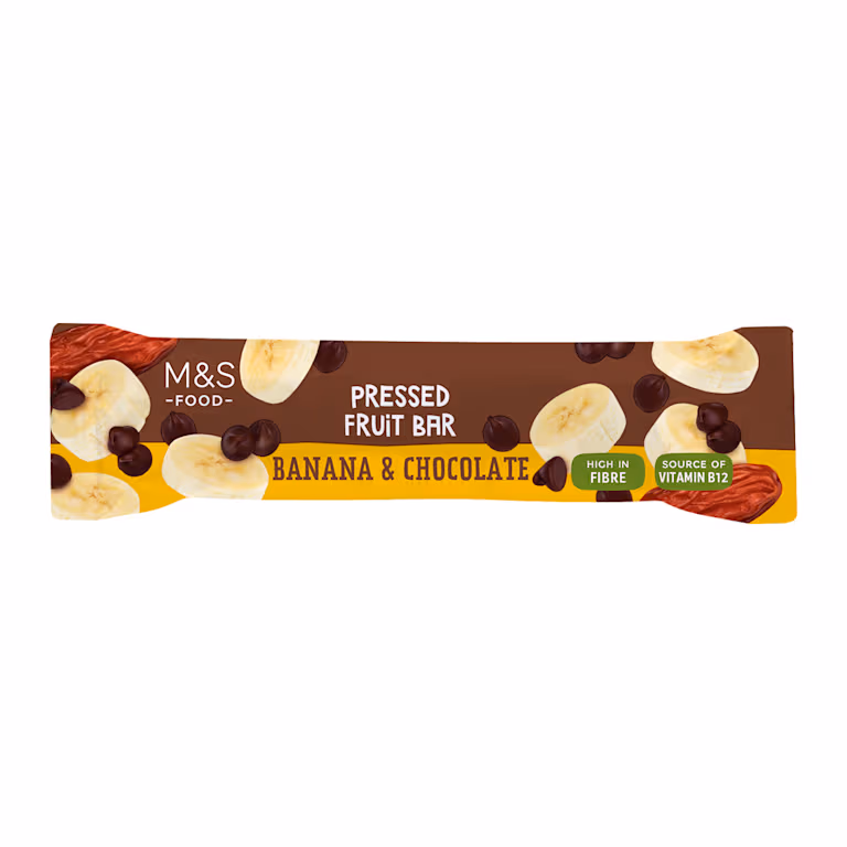 M&S Banana and Chocolate Pressed Fruit Bar