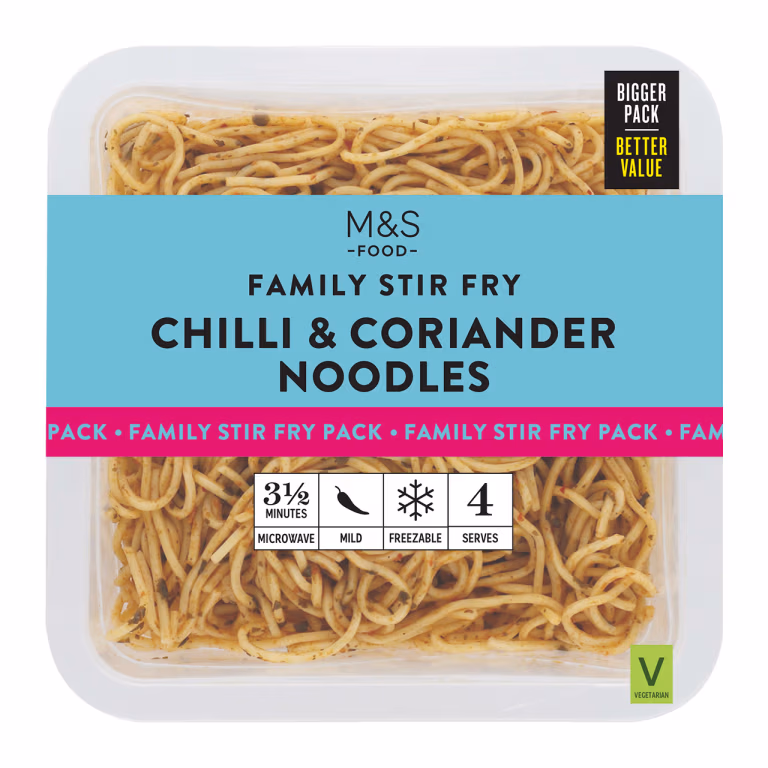 M&S Chilli and Coriander Fine Egg Noodles
