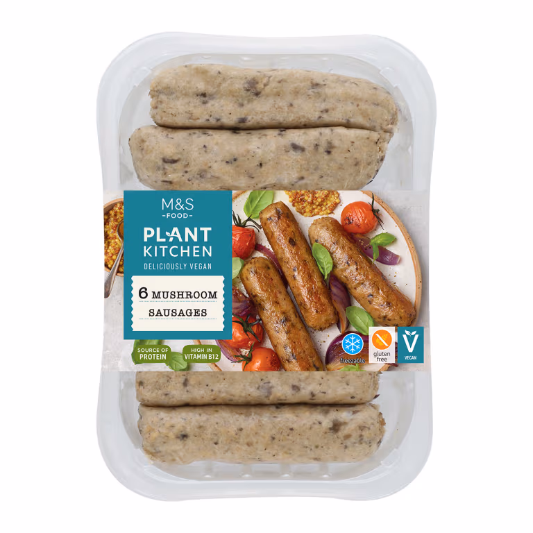 M&S Plant Kitchen Mushroom Sausages