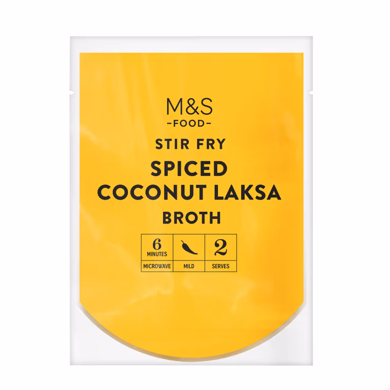 M&S Stir Fry Spiced Coconut Laksa Broth