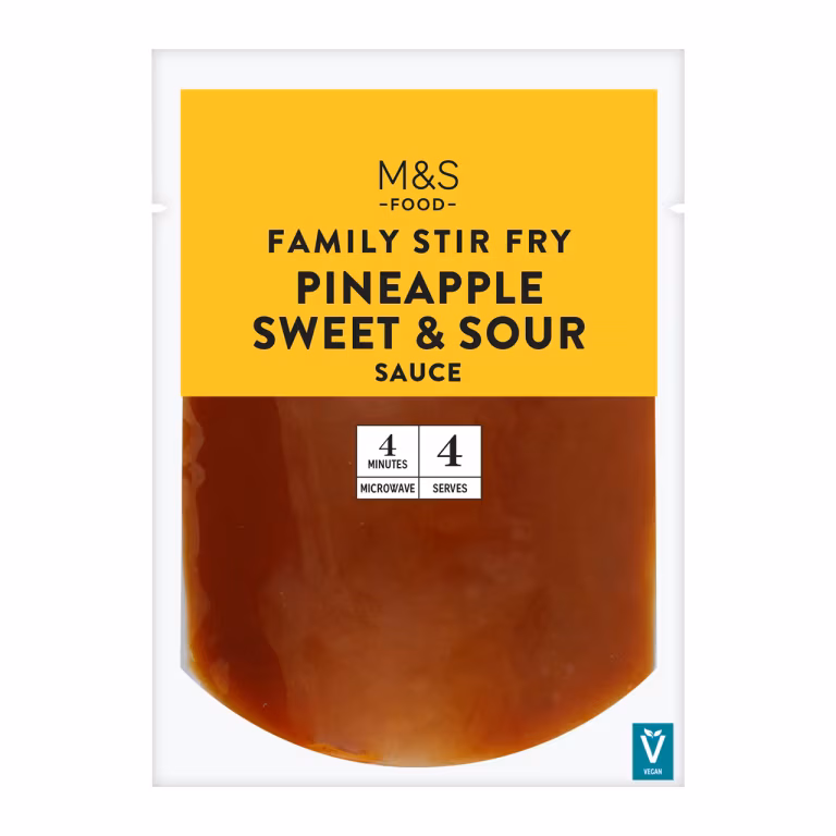M&S Family Stir Fry Pineapple Sweet and Sour Sauce