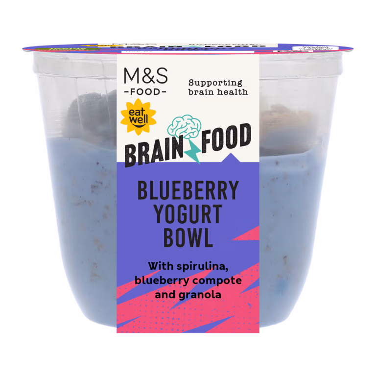 M&S Brain Food Blueberry Yogurt Bowl