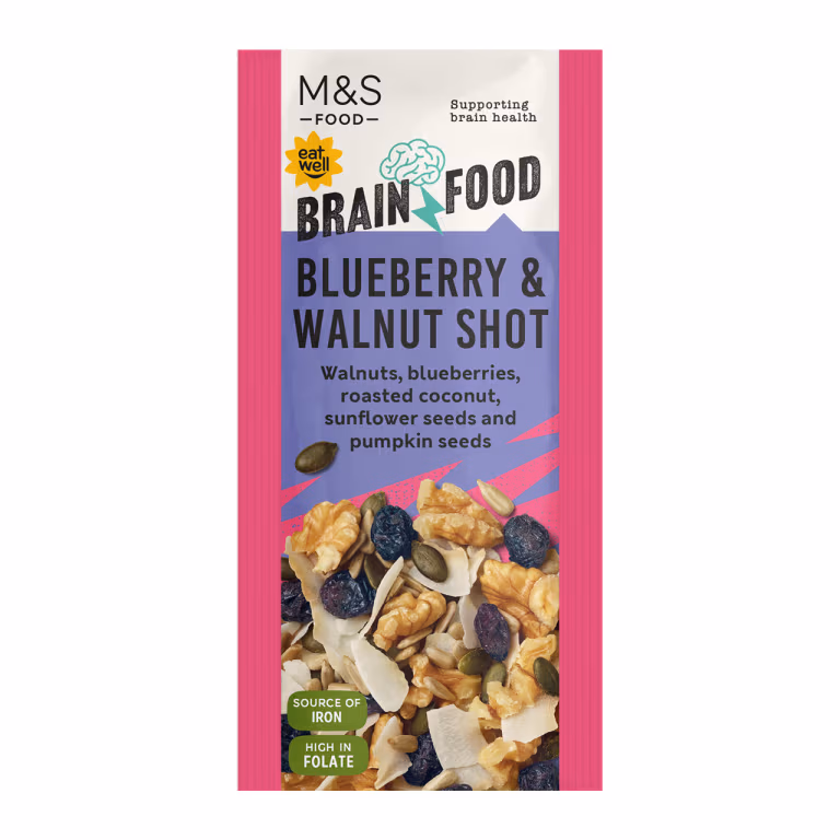 M&S Brain Food Blueberry and Walnut Shot