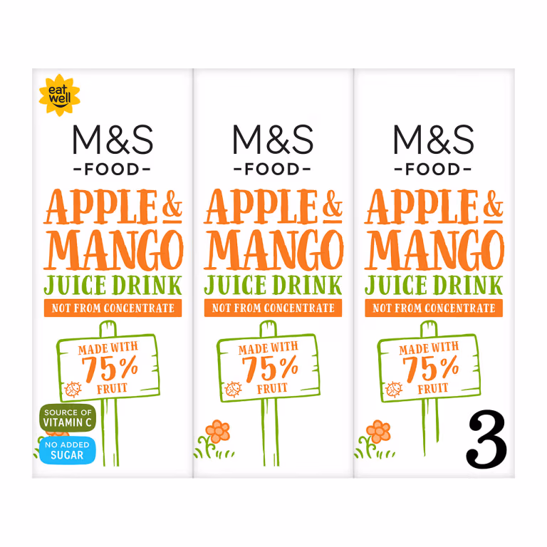 M&S Apple and Mango Juice Drink