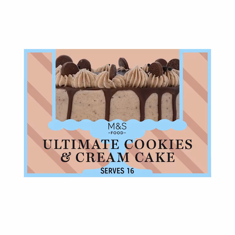M&S Ultimate Cookies and Cream Cake