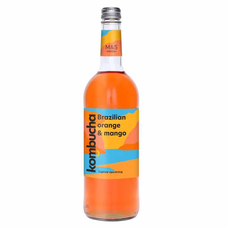 M&S Orange and Mango Kombucha