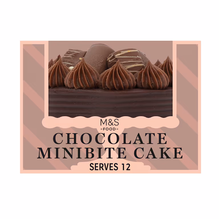 M&S Chocolate Minibite Cake