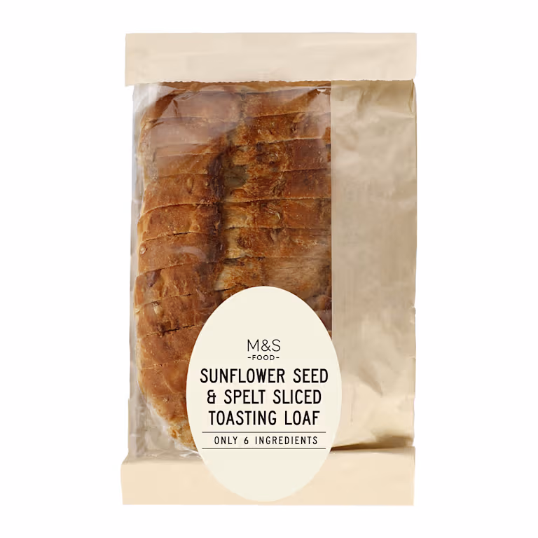 M&S Only 6 Ingredients Sunflower Seed and Spelt Sliced Toasting Loaf