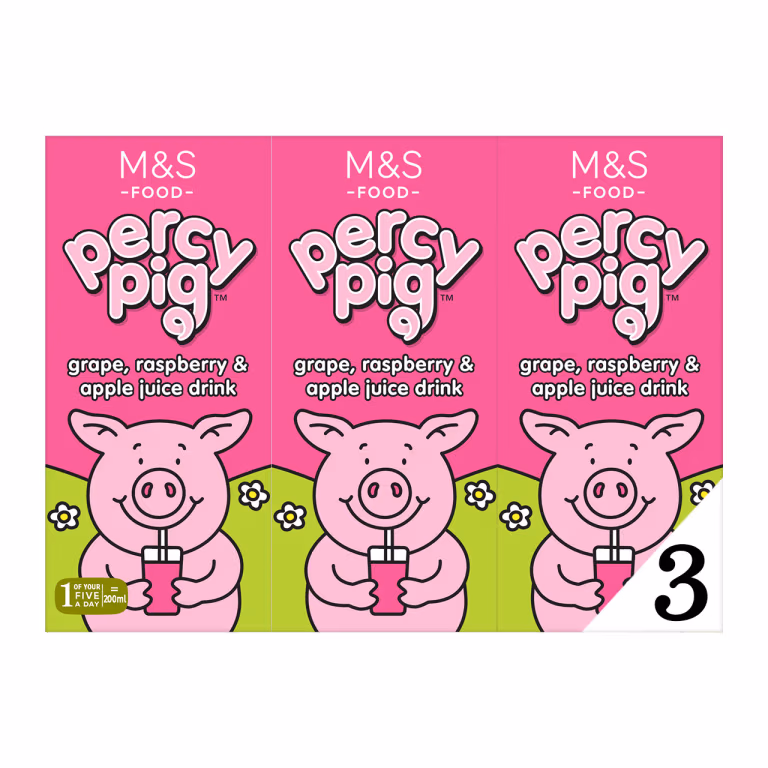 M&S Percy Pig Grape, Raspberry and Apple Juice Drink