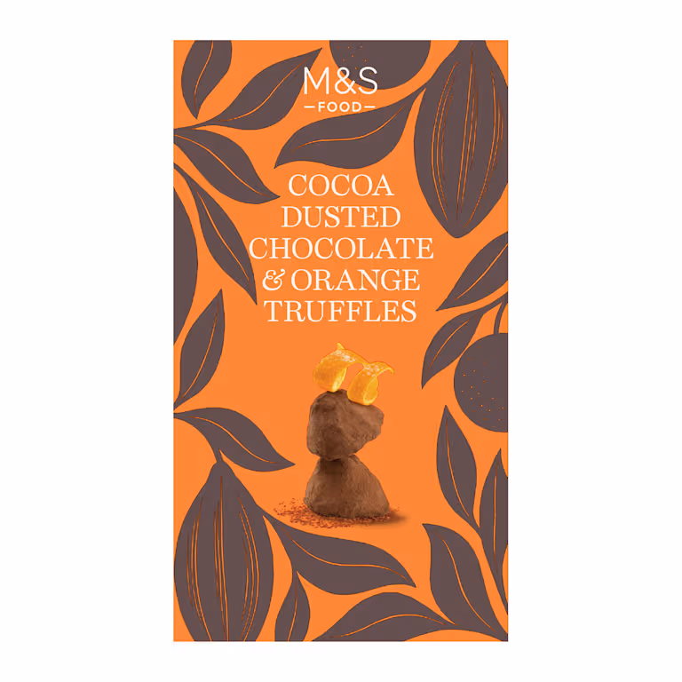 M&S Cocoa Dusted Chocolate and Orange Truffles