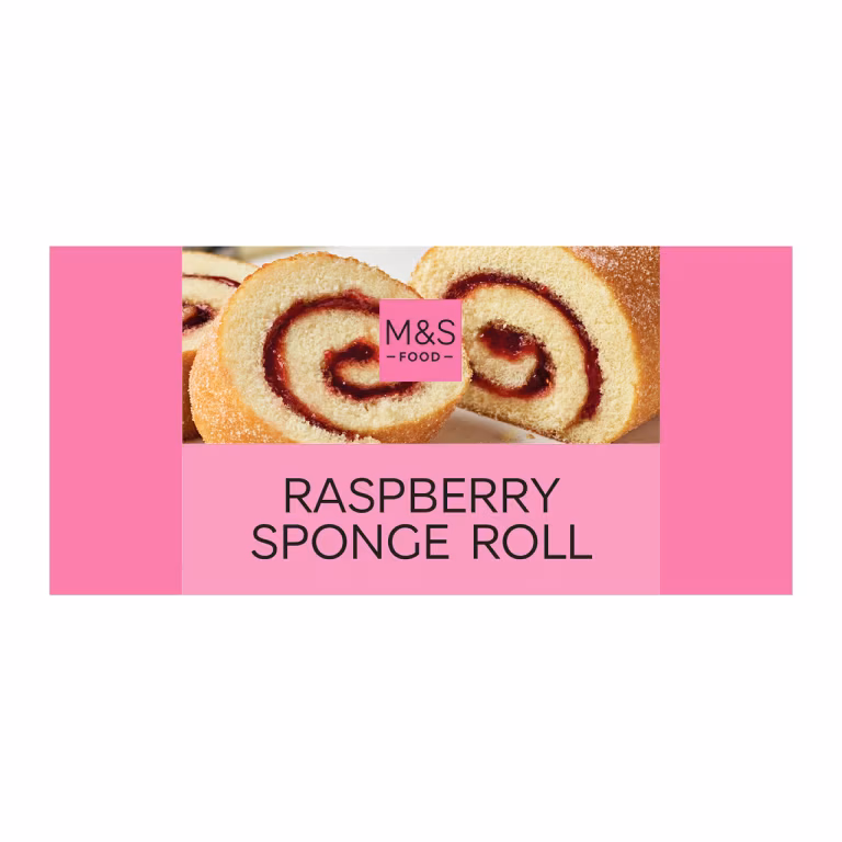 M&S Raspberry Sponge Roll