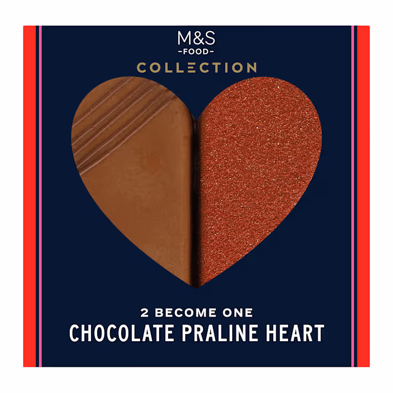 M&S Collection 2 Become One Chocolate Praline Heart