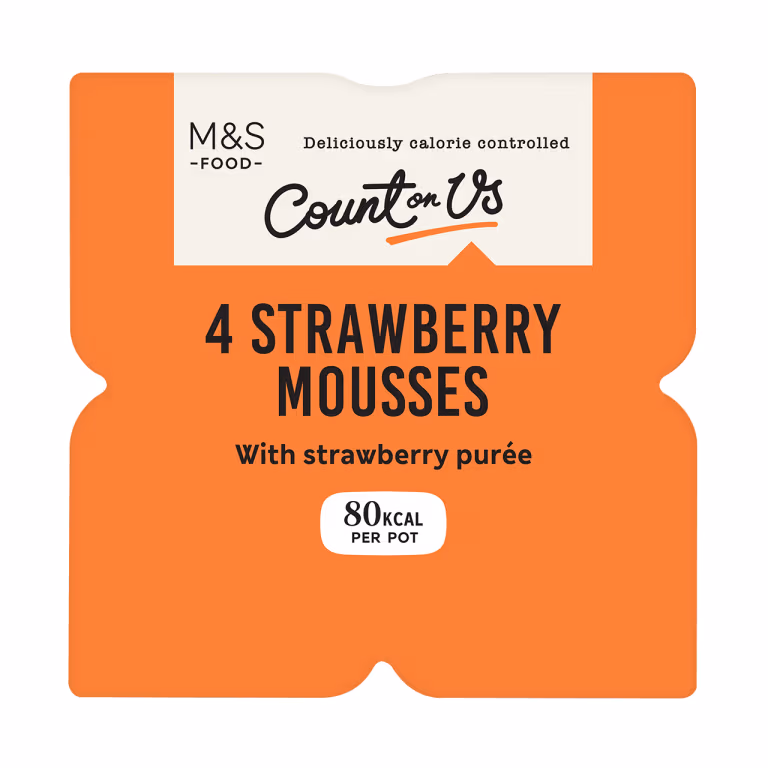 M&S Count on Us Strawberry Mousses