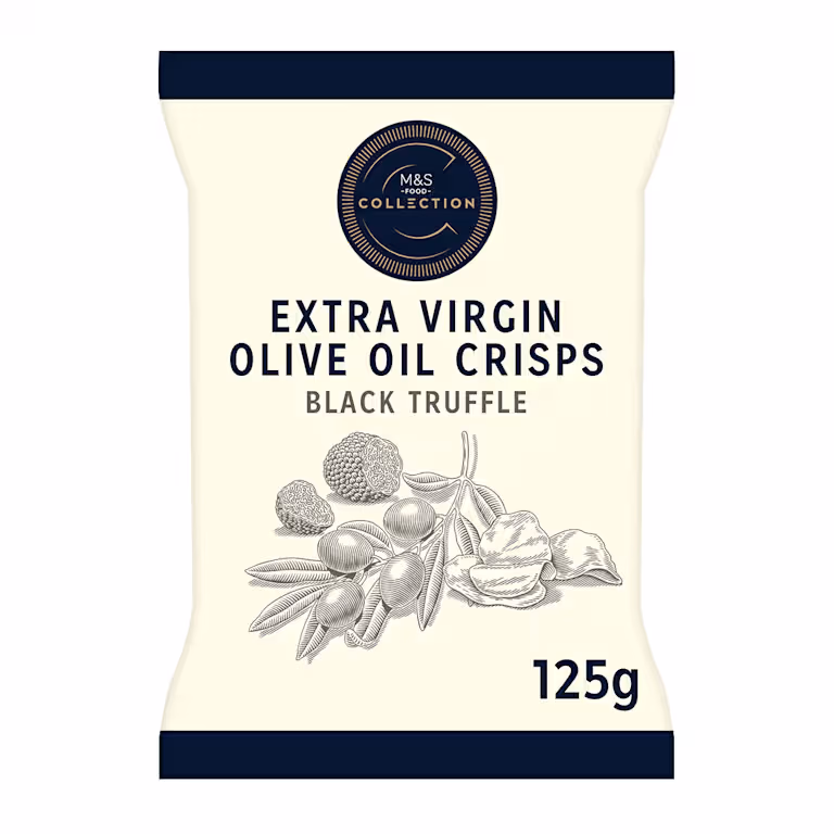 M&S Collection Extra Virgin Olive Oil Crisps with Black Truffle