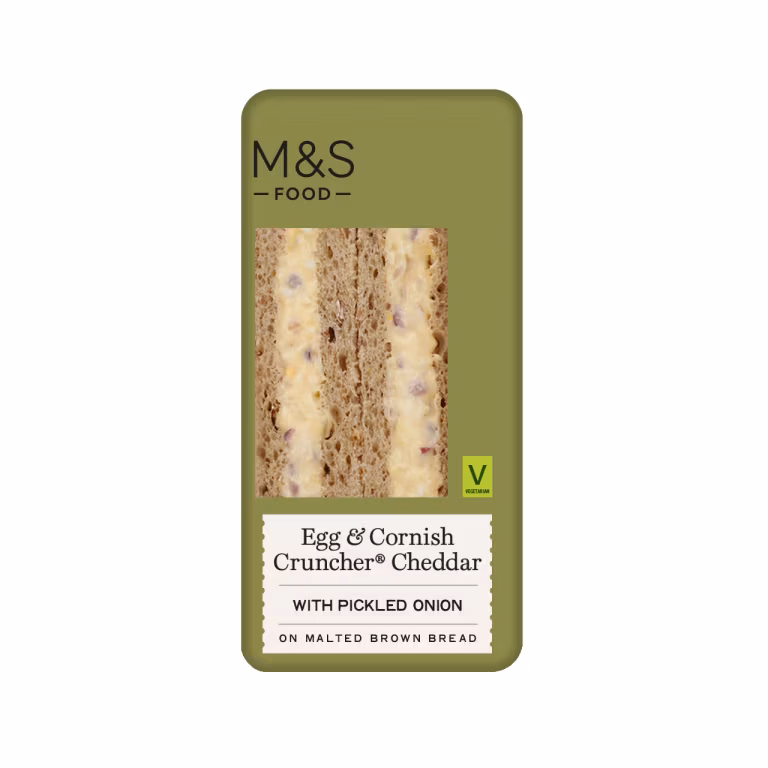 M&S Egg & Cornish Cruncher&reg; Cheddar Sandwich