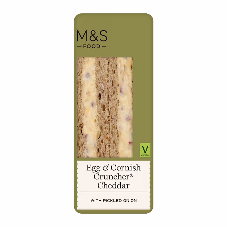 M&S Egg & Cornish Cruncher&reg; Cheddar Sandwich