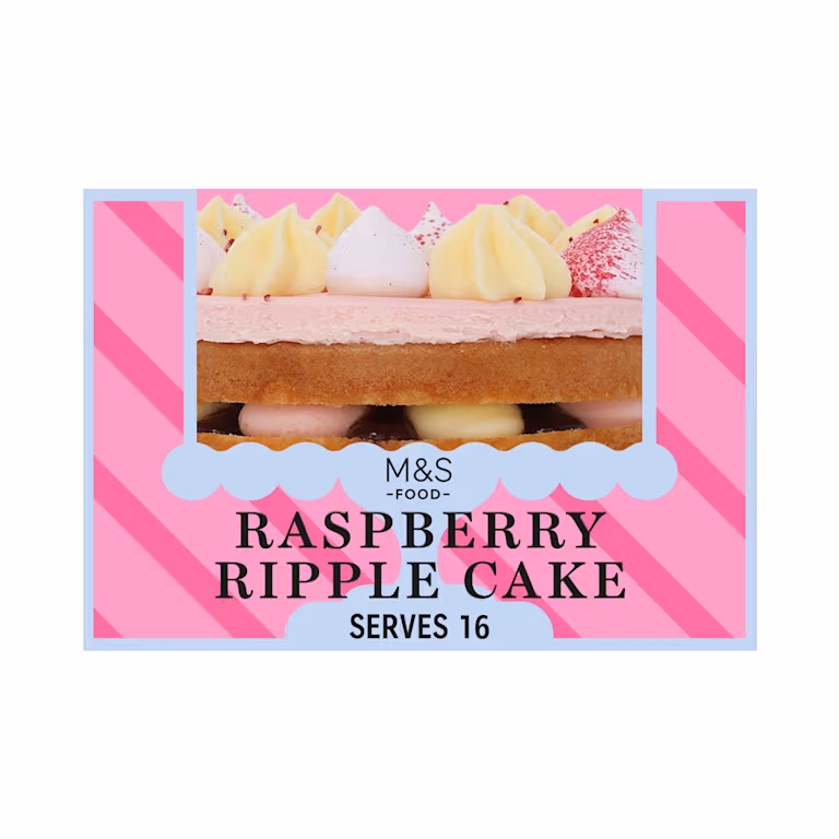 M&S Raspberry Ripple Cake