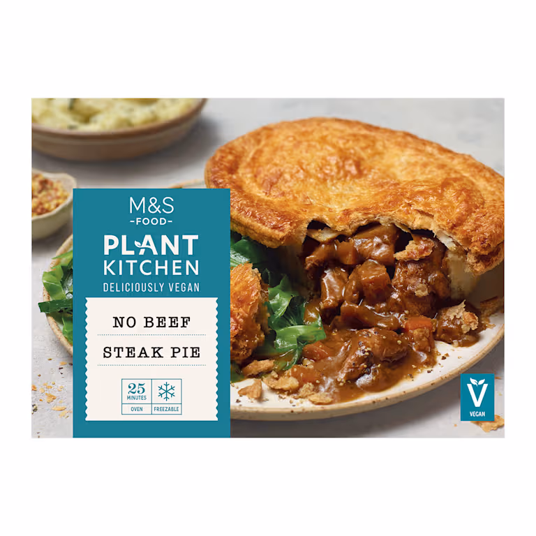 M&S Plant Kitchen No Beef Steak Pie