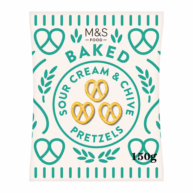 M&S Baked Sour Cream and Chive Pretzels