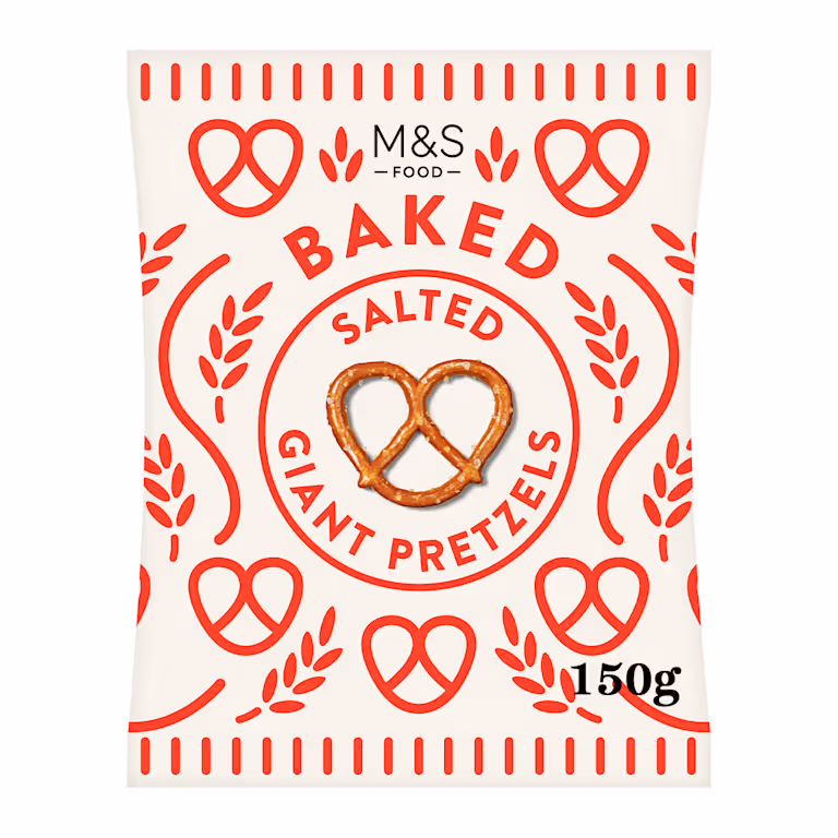 M&S Baked Salted Giant Pretzels
