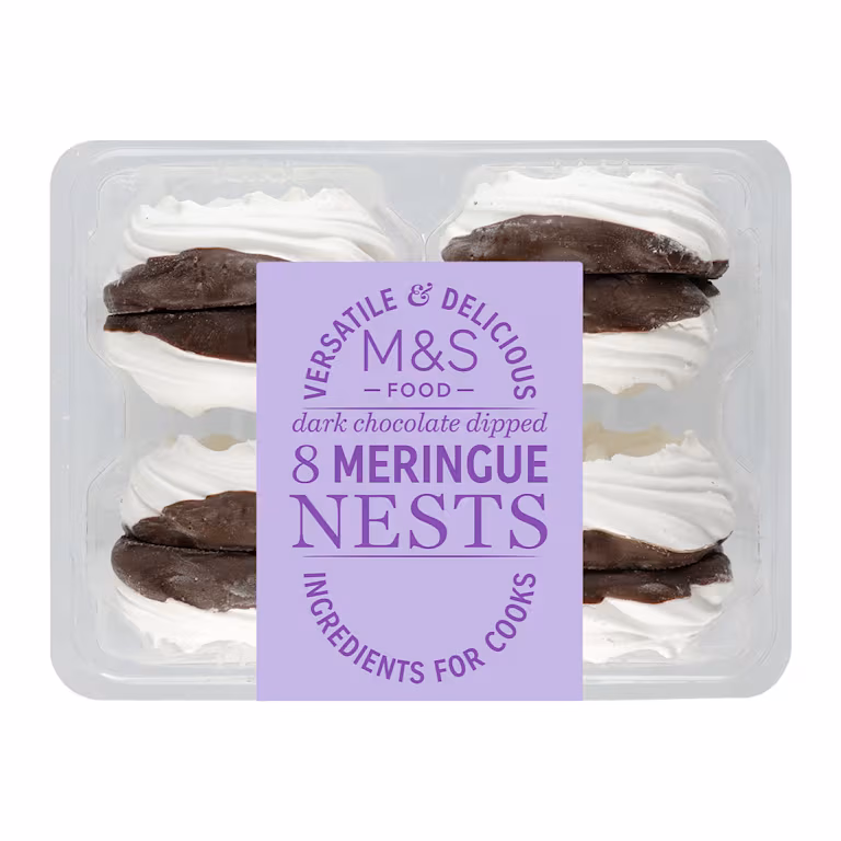 M&S Dark Chocolate Dipped Meringue Nests