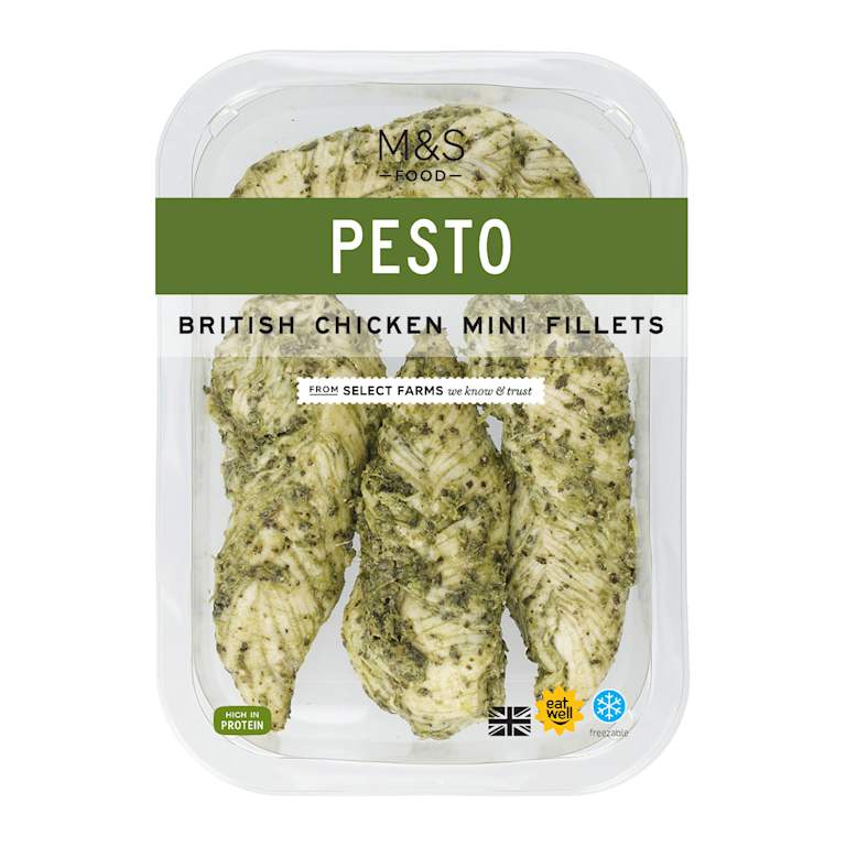 M&S Pesto British Chicken Mini Fillets