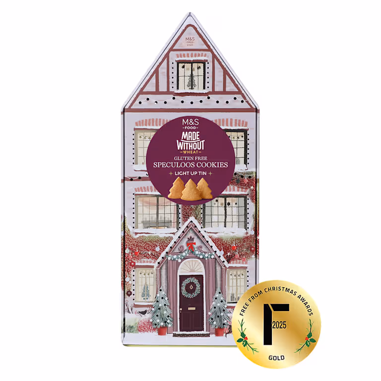 M&S Made without Wheat Gluten-Free Speculoos Cookies Light up Tin