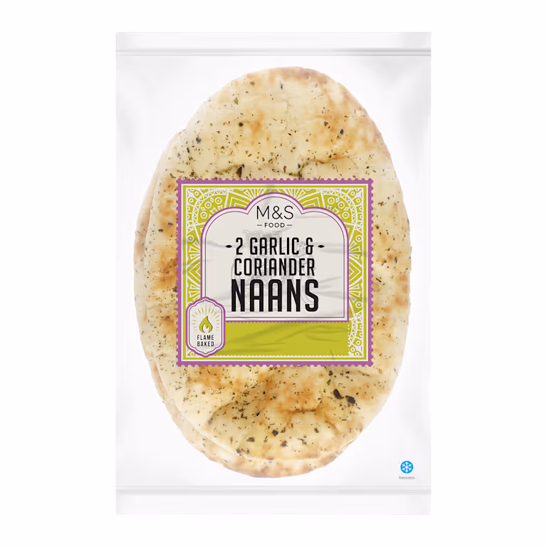 M&S Garlic and Coriander Naans