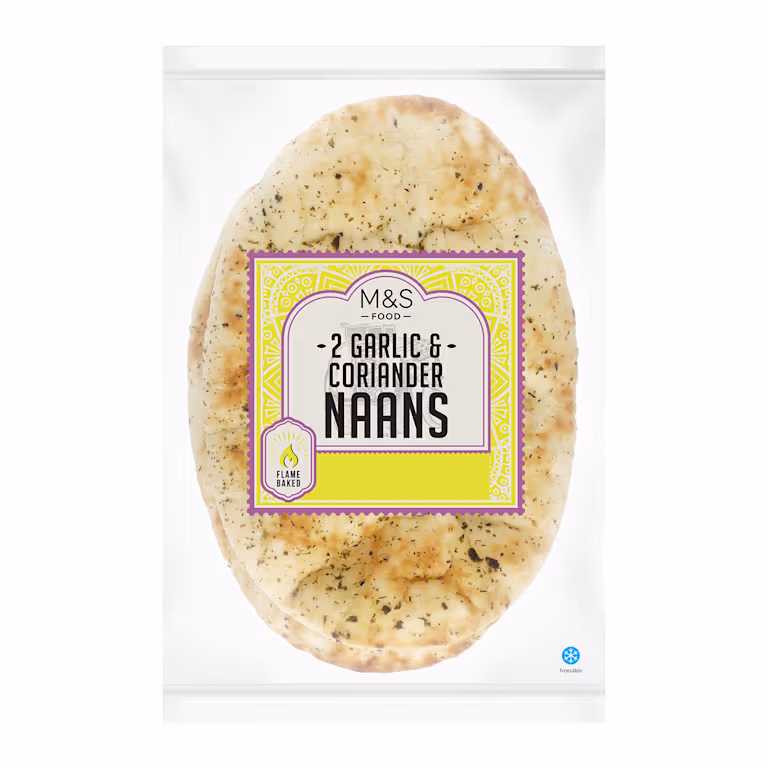 M&S Garlic and Coriander Naans