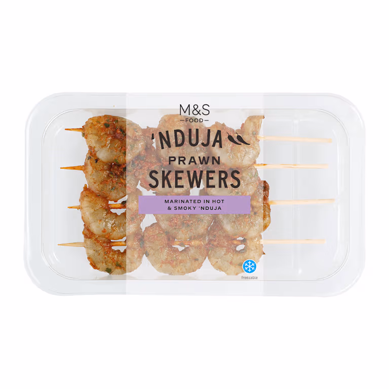 M&S Nduja King Prawn Skewers
