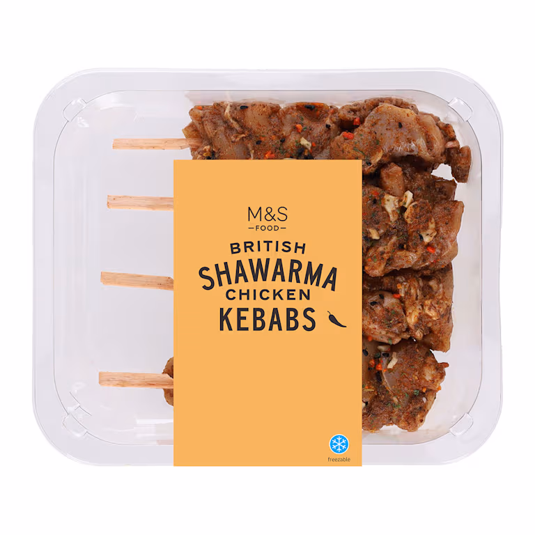 M&S 4 Chicken Shawarma Kebabs