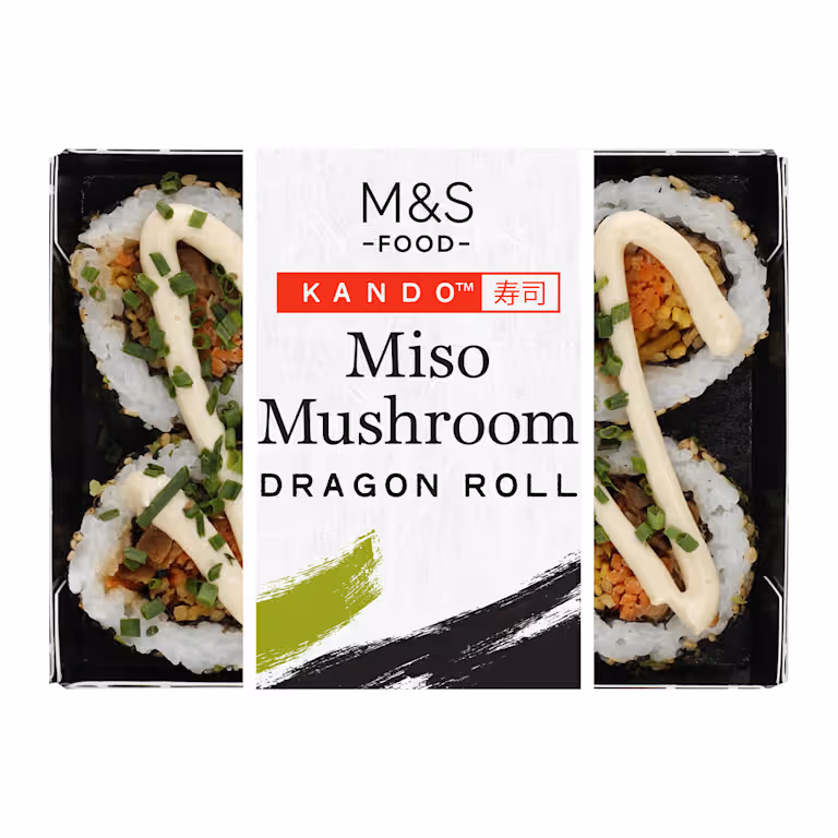 M&S Miso Mushroom Dragon Roll